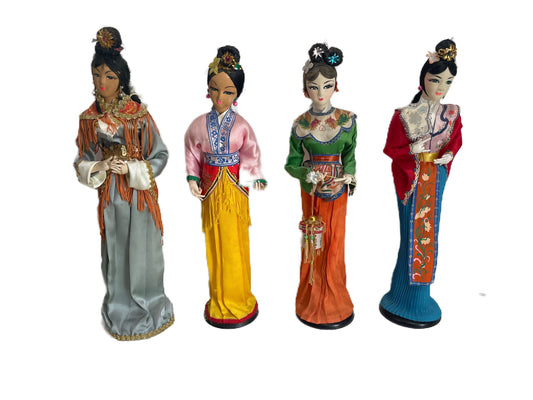 Geisha Dolls Set Vintage