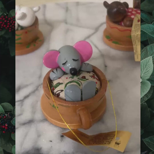 Vintage Teacup Tree Ornaments by Dakin 3 piece